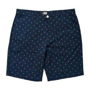 Boston Red‎ Sox Golf Shorts MLB Genuine Merchandise Logo Navy Red Mens 38x11